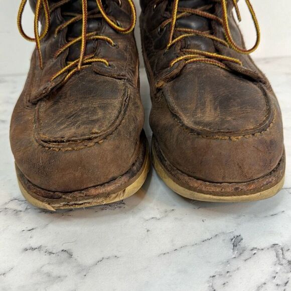 Red Wing Brown Moc Boots 8 - Picture 5 of 8